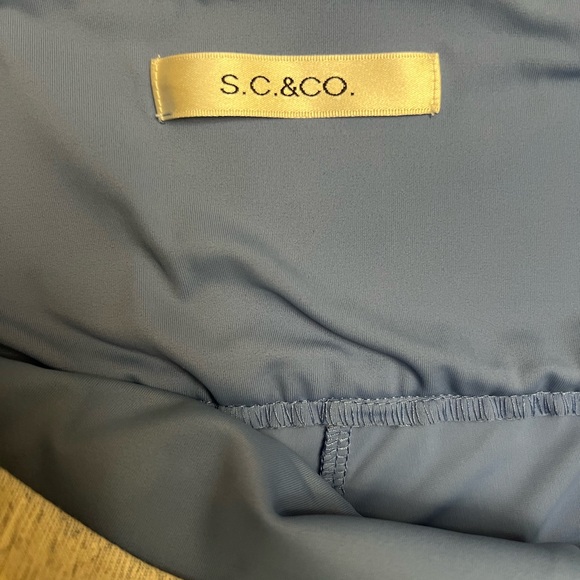 S.C.&CO. Light blue with white skirt with shorts and pockets. Size small - Picture 2 of 3